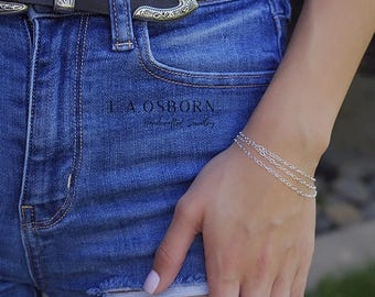 Dainty Silver Layer Bracelet, Silver Chain Bracelet, Dainty Layering Bracelet, Bracelet Sterling Silver or Gold Filled - Minimalist Jewelry