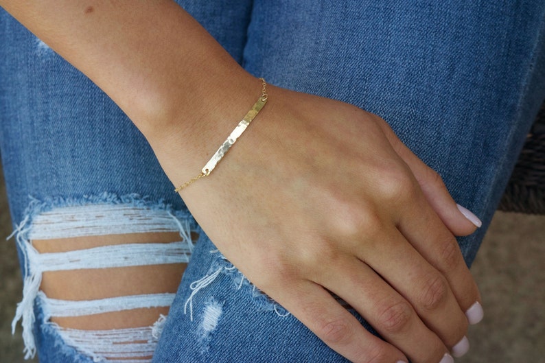Dainty Gold Bracelet Gold Filled Bracelet Delicate Gold Etsy