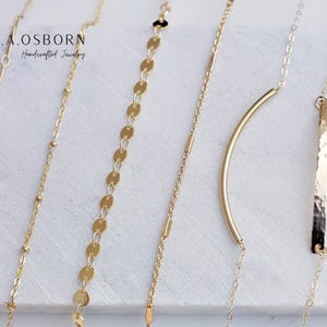 Dainty Gold Bracelet, Gold Filled Bracelet, Delicate Gold Chain Bracelet, Gold Bar Bracelet, Thin Gold Bracelet