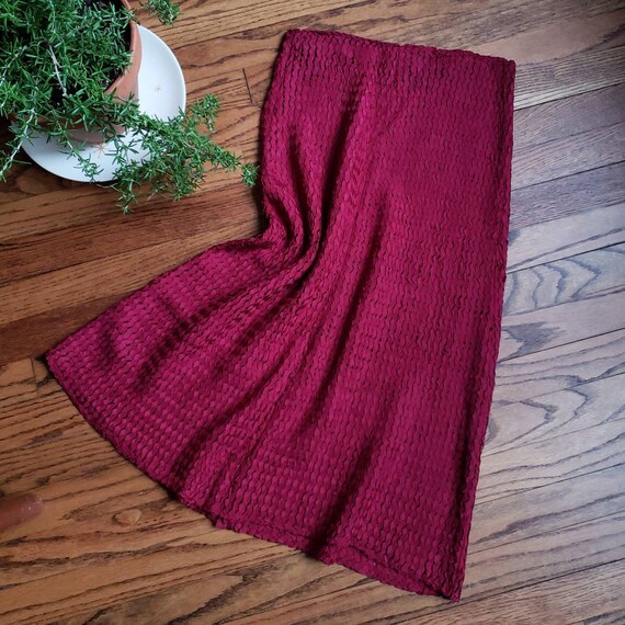 40s garnet crochet ribbon skirt