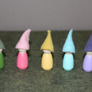 Peg doll gnomes in my pocket friends set