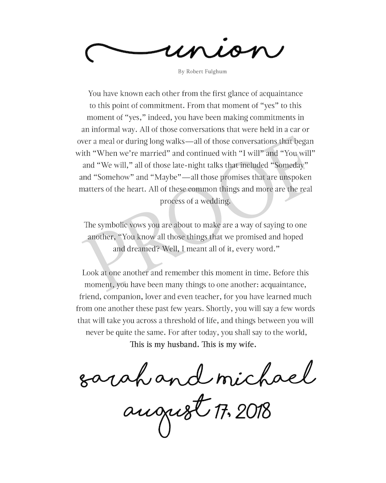 Union By Robert Fulghum Printable Union By Robert Fulghum Printable