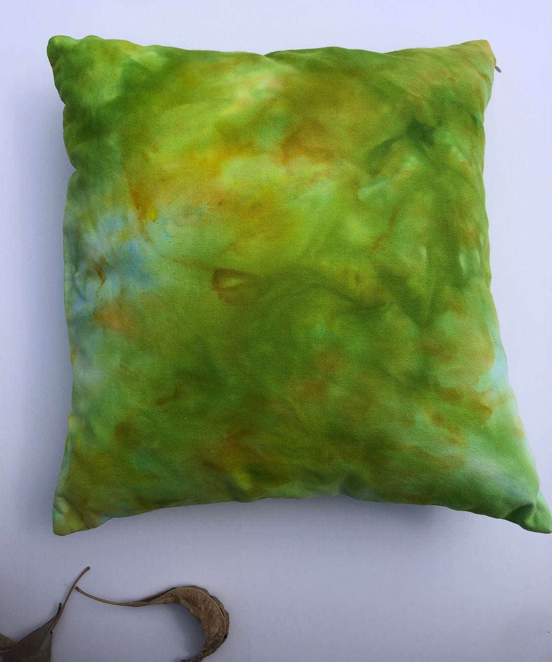Tie Dye Ice Dye Pillow Cover. 16 Inch Square. Etsy