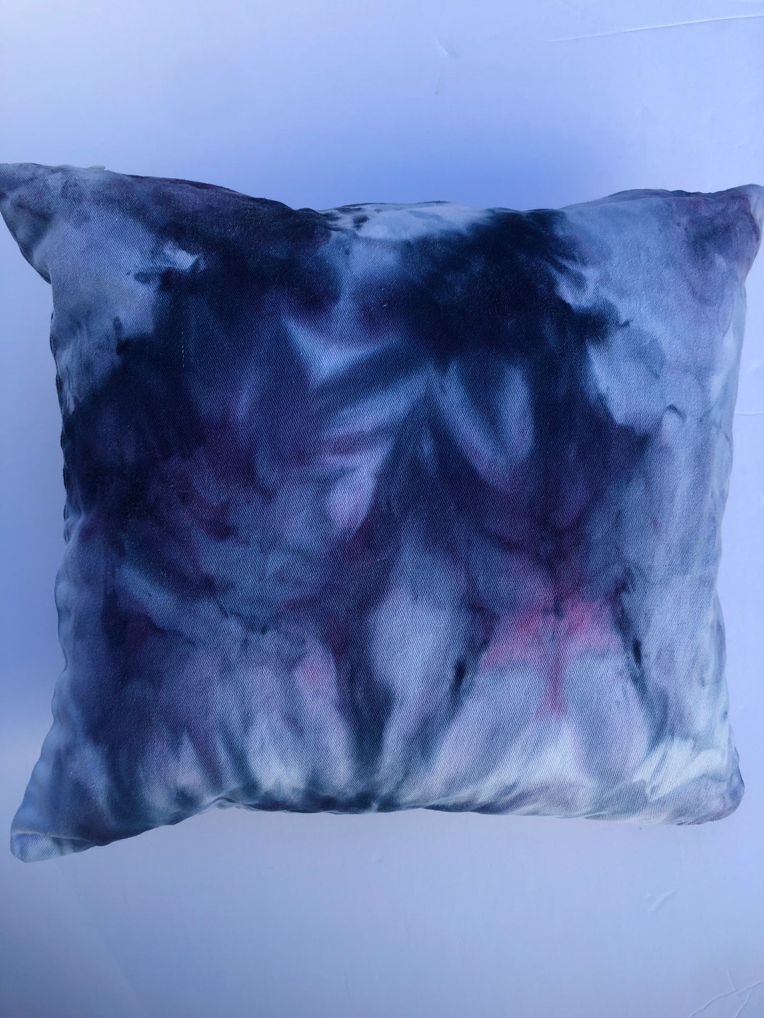 Tie Dye Ice Dye Pillow Cover. 16 Inch Square. Etsy