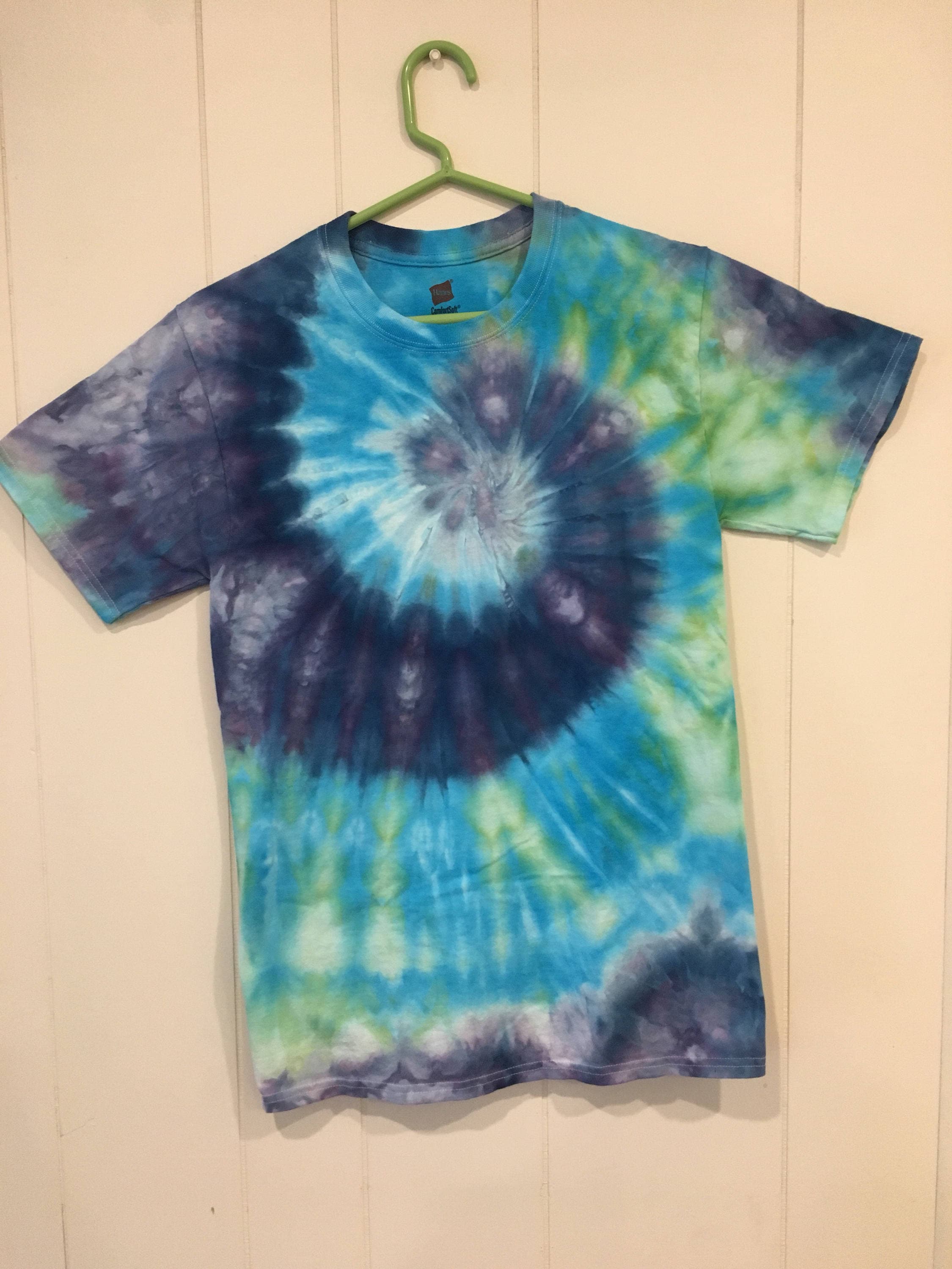 Ice Dye Tie Dye T shirt. Hanes ComfortSoft Size Small S. | Etsy