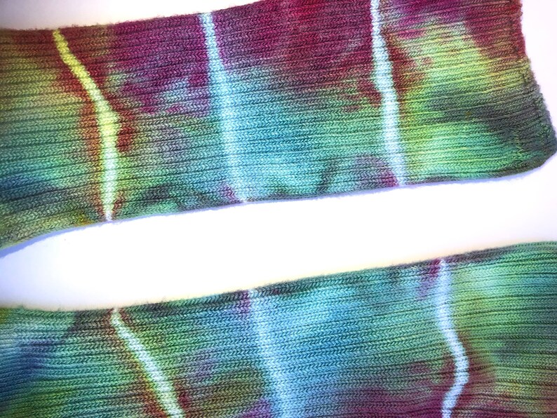 Tie dyed by hand. Size 9-11 Tie Dye bamboo socks