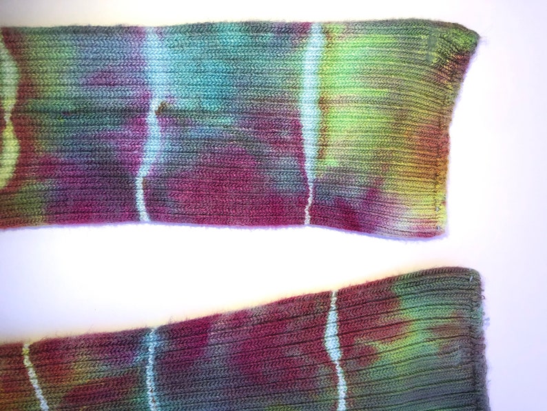 Tie dyed by hand. Size 9-11 Tie Dye bamboo socks