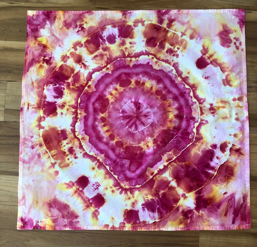 New Hand Made Tie Dye Flour Sack Dishtowel Tea Towel Could Etsy