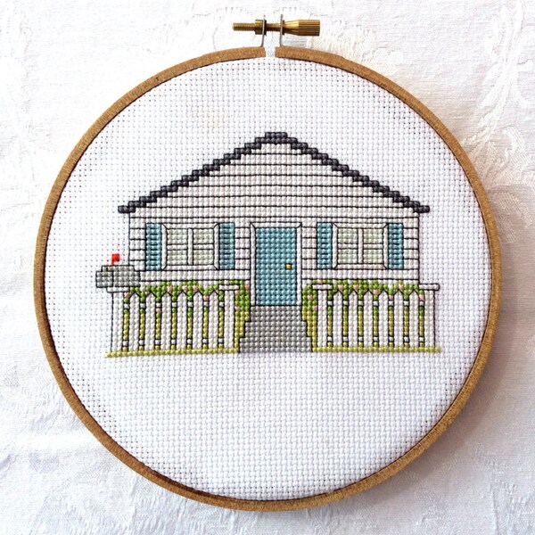 Picket Fence Cross Stitch Etsy