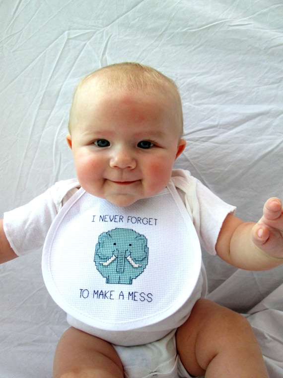baby in bib