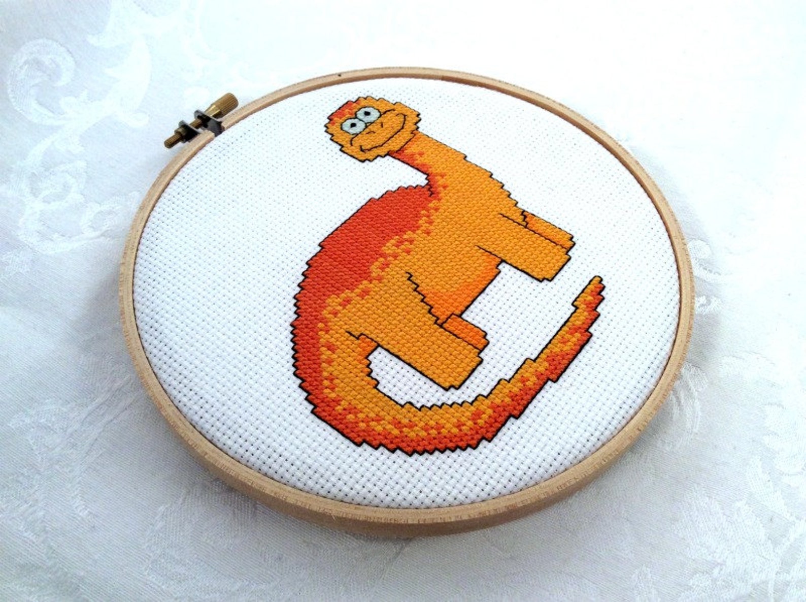 Bronatsaurus Chart Pattern Brontosaurus Cross Stitch Pattern, Dinosaur PDF Pattern, Bronto ...