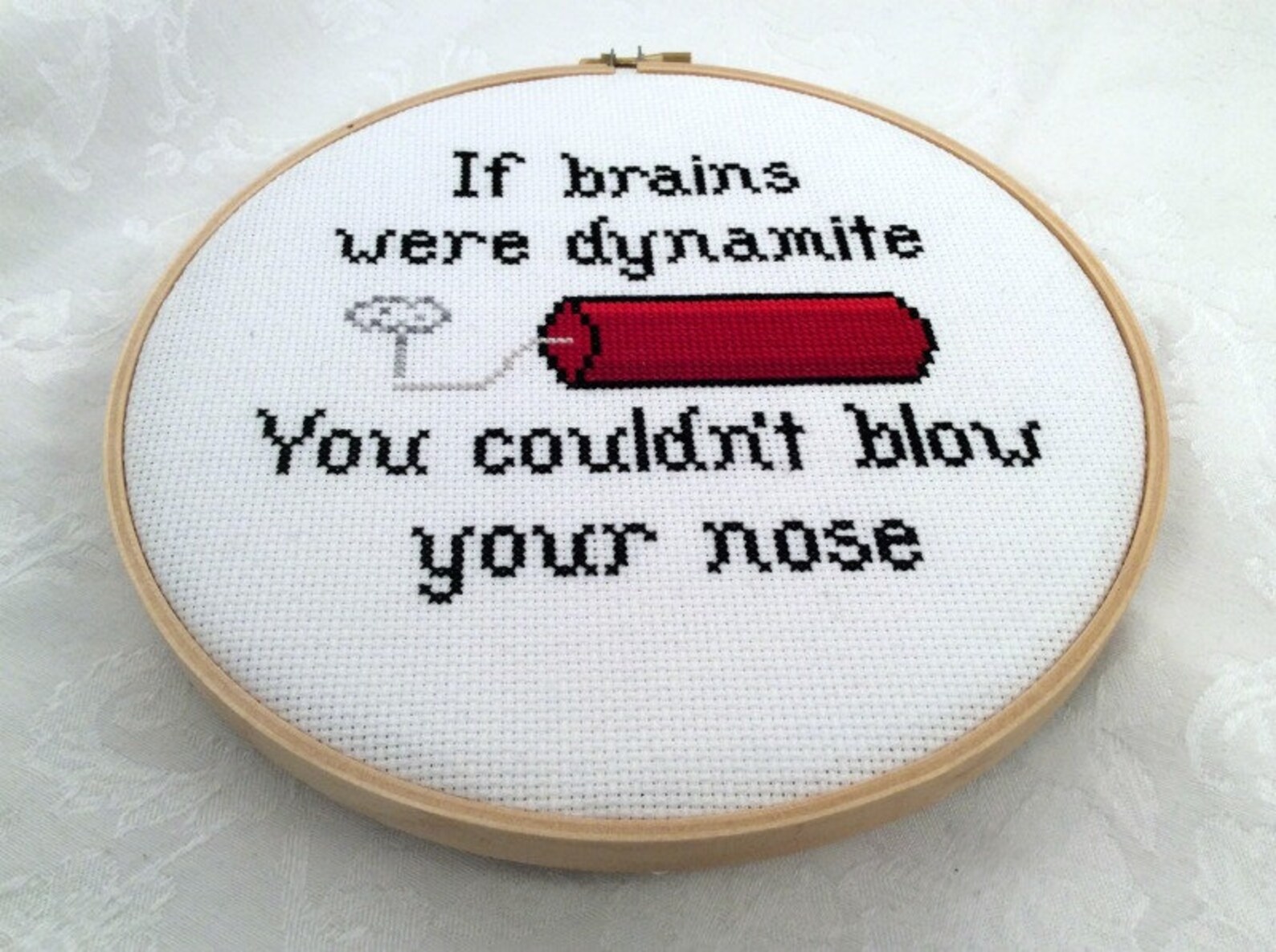 Dynamite Cross Stitch Pattern, Sarcastic Embroidery, Funny Xstitch