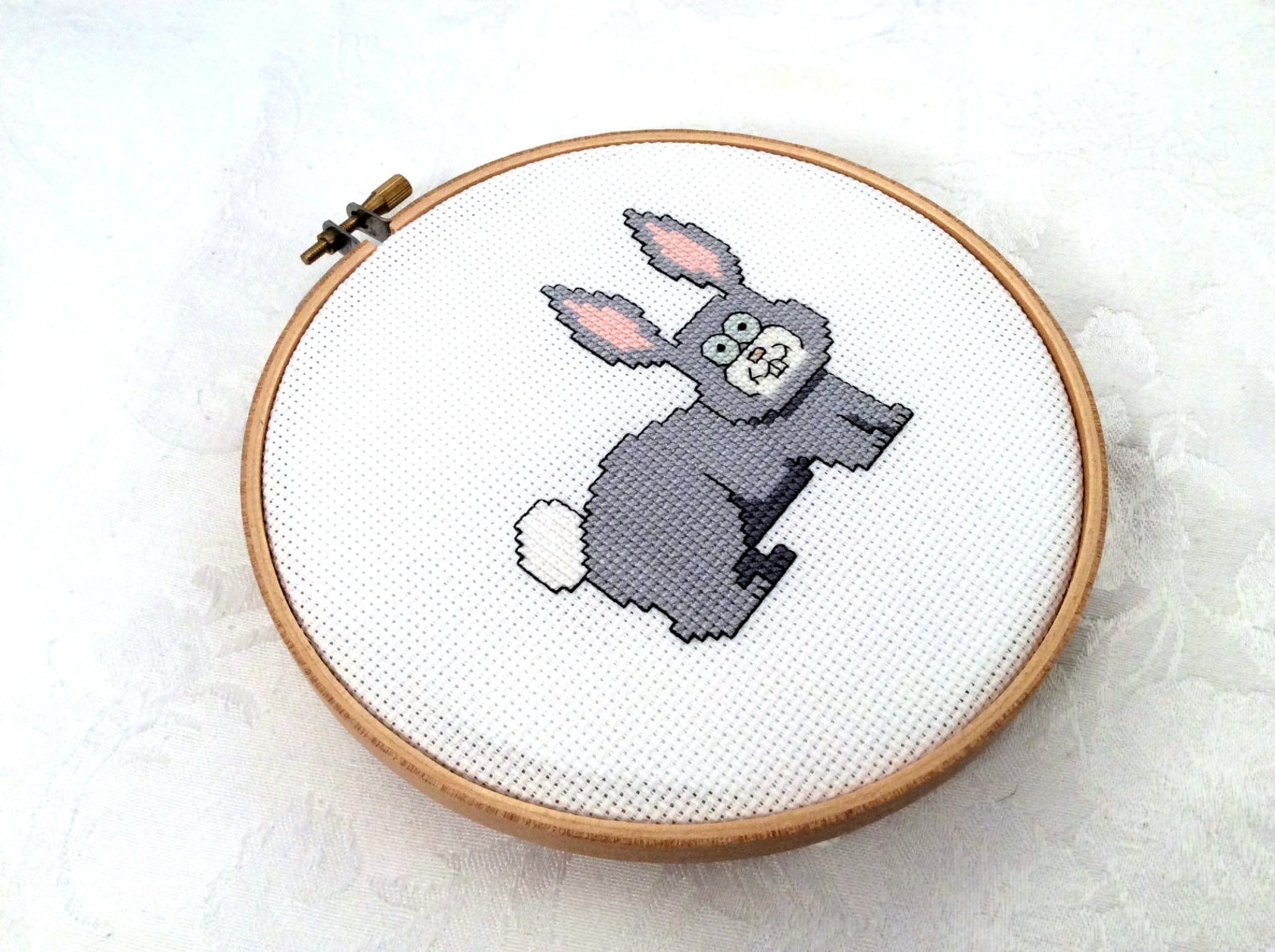 Bunny Cross Stitch Pattern Rabbit Needlepoint Animal Etsy