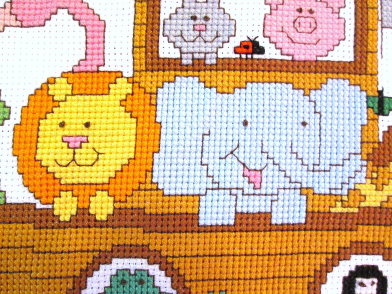 Noahs Ark Cross Stitch PDF Pattern Birth Announcement Etsy