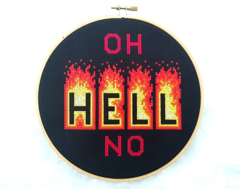 Oh Hell No Pattern - Etsy