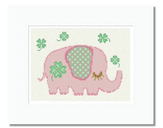 Croix En Maille Motif Bebe Elephant Porte Bonheur Ensemble De Etsy