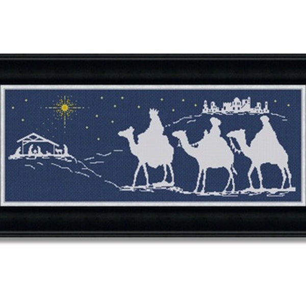 Counted Cross Stitch Pattern, Baby Jesus, Christmas Nativity Bethlehem, Chart, Silhouette, Easy Embroidery Design, PDF, DiY INSTANT DOWNLOAD