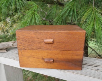 2 Drawer Cigar Box Etsy