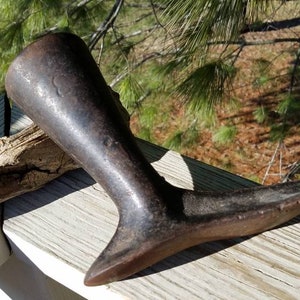 Antique Cast Iron Shoe Last & Leg Form Doorstop/Bookend Vintage Home Decor