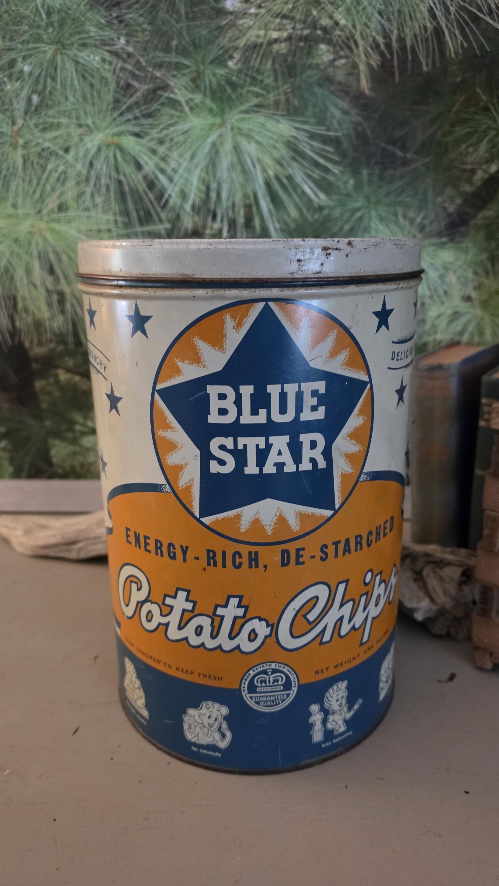 Vintage Potato Chip Cans - Etsy