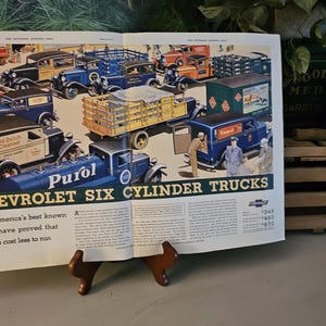 1939 Chevrolet Double Page Original Magazine Ad Gift For Him Man Cave Decor Frameable Wall Art