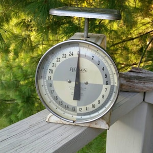 Hanson Kitchen Scale Model 1371 / Vintage Kitchen Scale / Farmhouse Decor