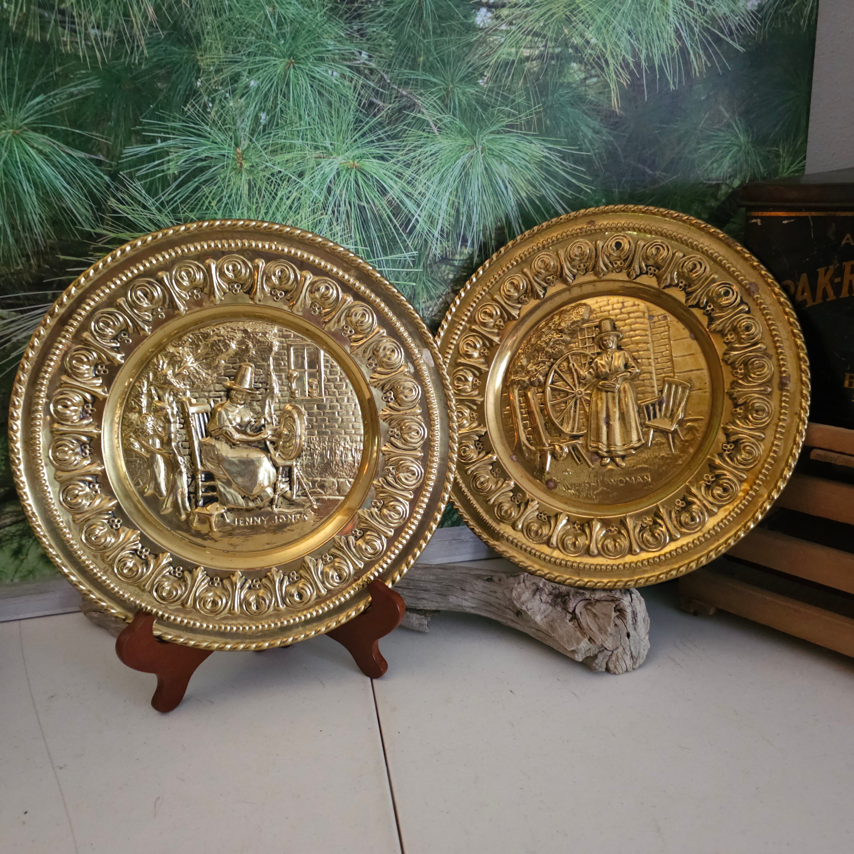 Brass Peerage 12 Inch Wall Plates 