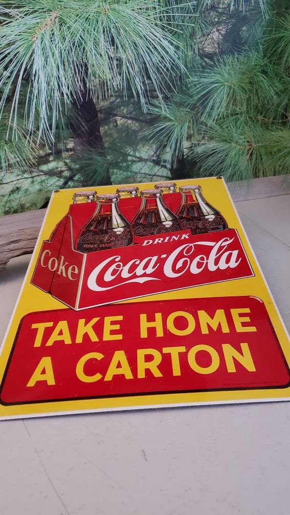 Vintage 1993 Coca-cola Porcelain Sign: Ande Rooney 