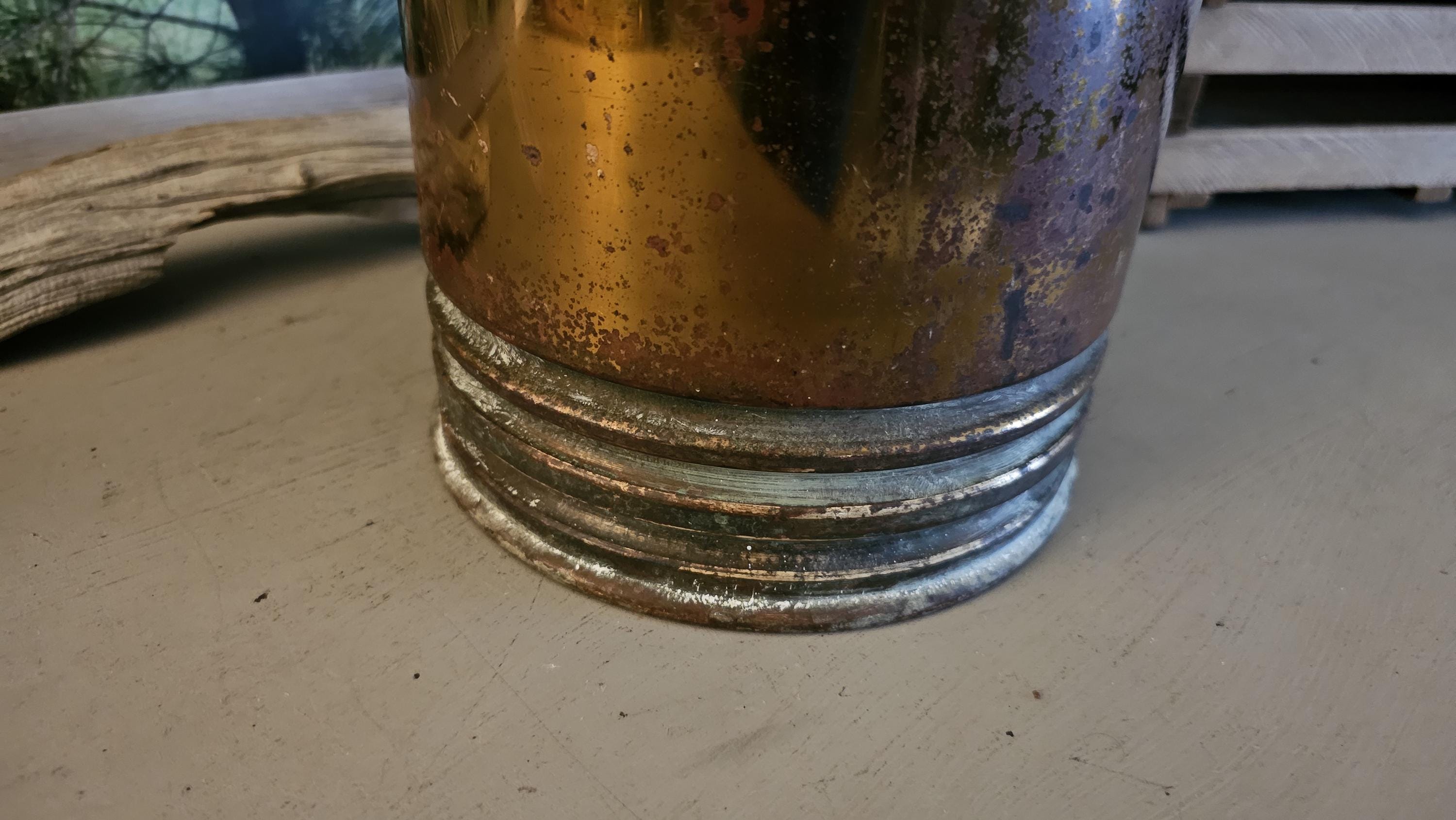 Vintage Brass Fire Extinguisher: General Quick Aid Soda Acid