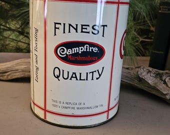スーパーレア 20s ティン缶 Campfires Marshmallow 1980s Campfire Marshmallow Can Replica of a 1920's Campfire