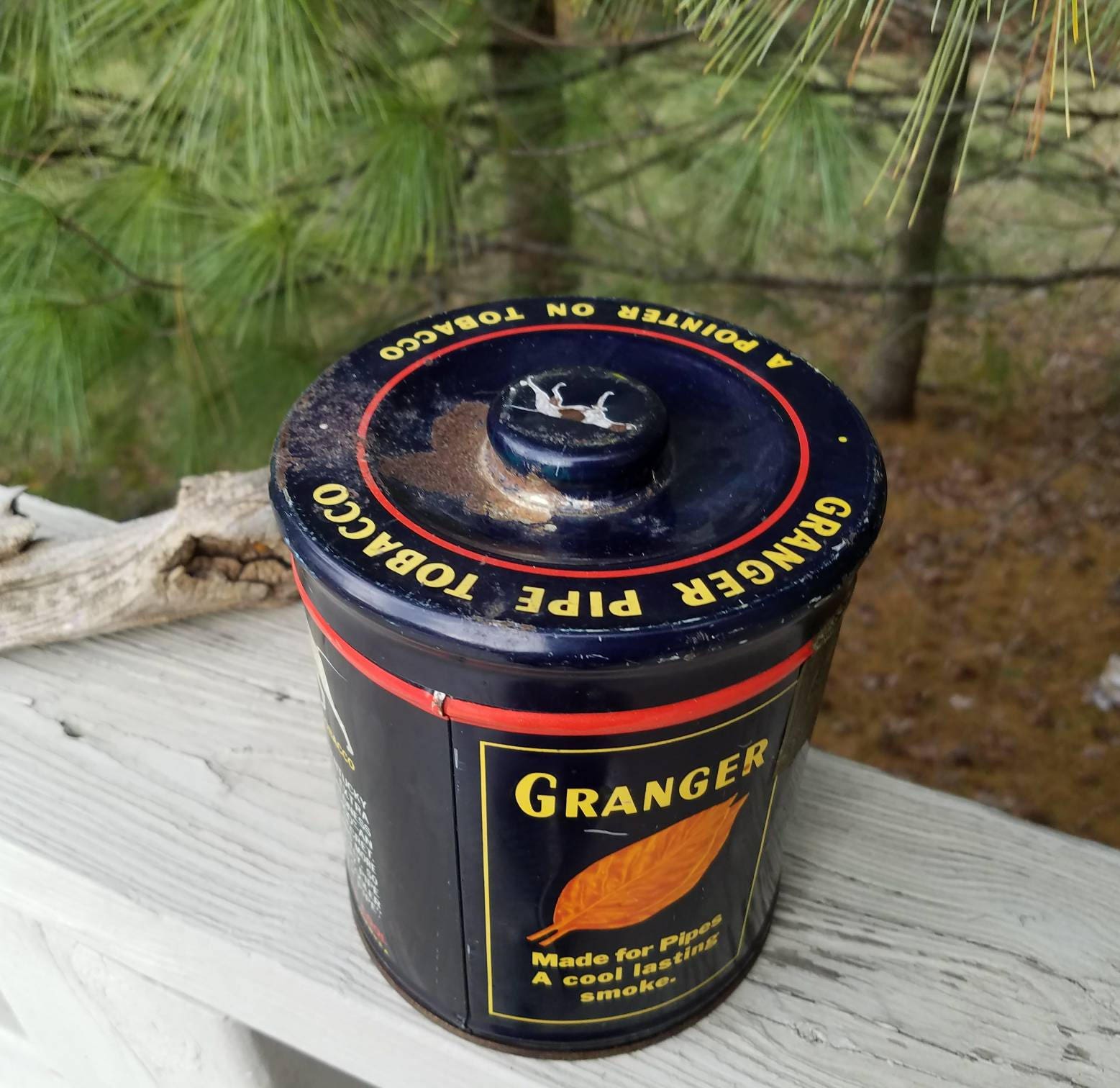 Buy Granger Pipe Tobacco Rough Cut Tobacco Can Vintage Advertising #2  Online in India