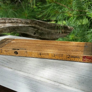 Interlox Master Slide Wooden Ruler Master Rule Mfg. New York No. 106 ...