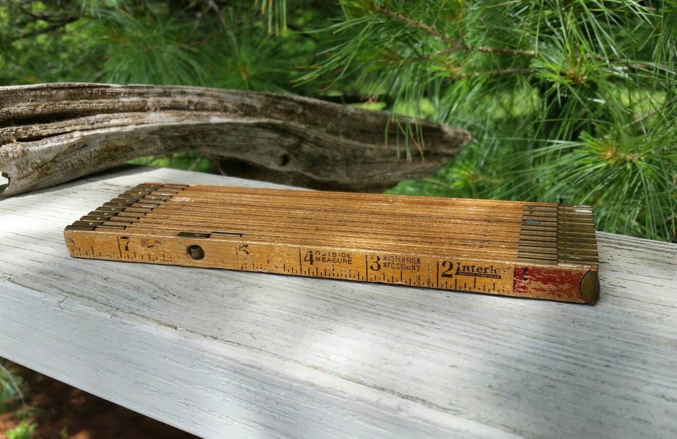 Interlox Master Slide Wooden Ruler Master Rule Mfg. New York No. 106 ...