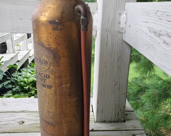 General Quick Aid Soda Acid Brass Fire Extinguisher, the