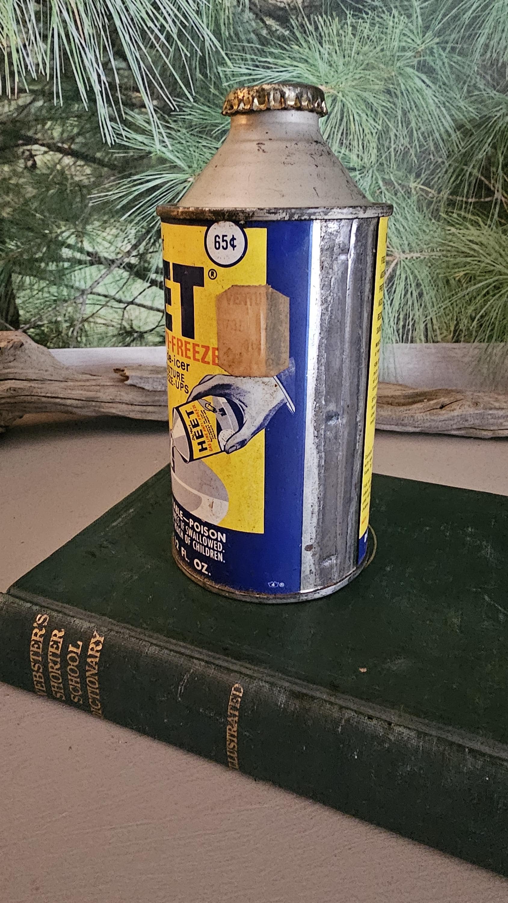 45leaf　シーベン90缶 Vintage 1960s HEET Gas Line Anti-freeze Can: Automotive