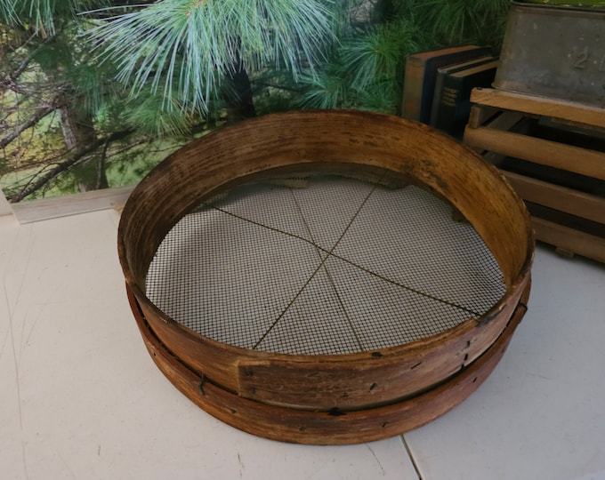 round-antique-bentwood-grain-sieve-wood-wire-farmhouse-sifter-4038