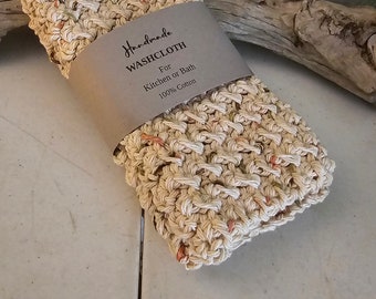 Handmade Crochet Dishcloths – Eco‑Friendly Cotton Blend (Set of 3)