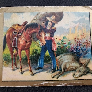 Victorian Trade Card Turkish Trophies Cigarettes Fable Series Antique Tobacco Advertising