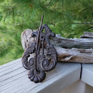 Cast Iron Ornate Wall Hanging Receipt Spike