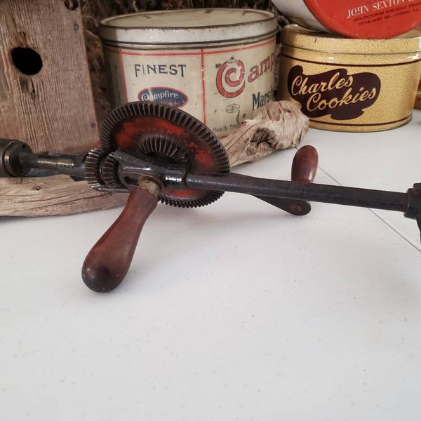 Antique Shelburne Shoulder Drill / Vintage Shelburne Breast Drill Tool #1781