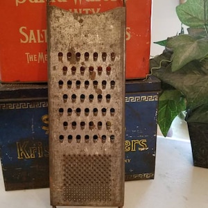 Antique Slaw Cutter Grater Steel with Loop Handle Possibly Bluffton
