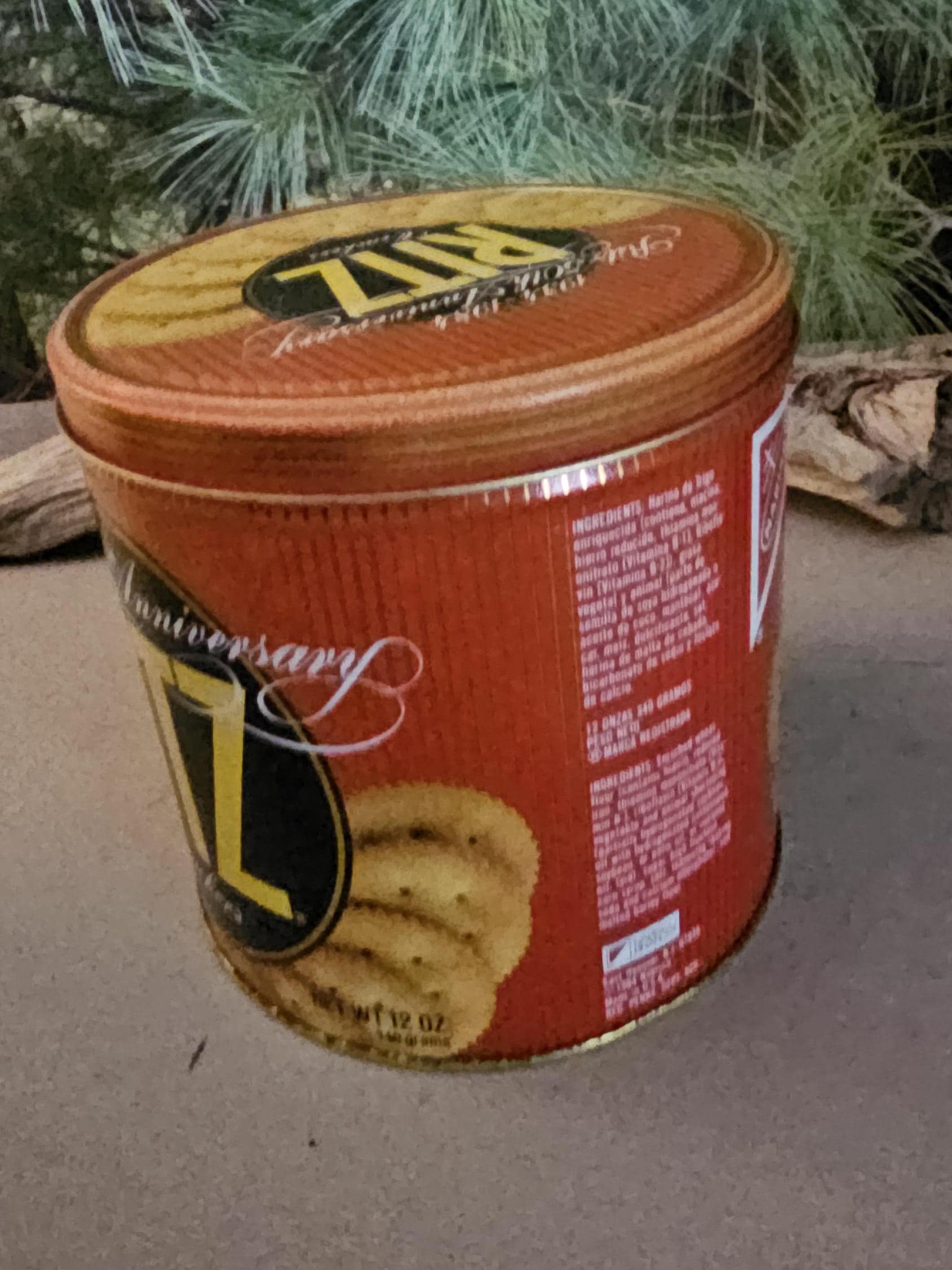 ヴィンテージ レトロ RITZ 空き缶 ヴィンテージ レトロ RITZ 空き缶 Vintage Ritz Crackers Tin Can