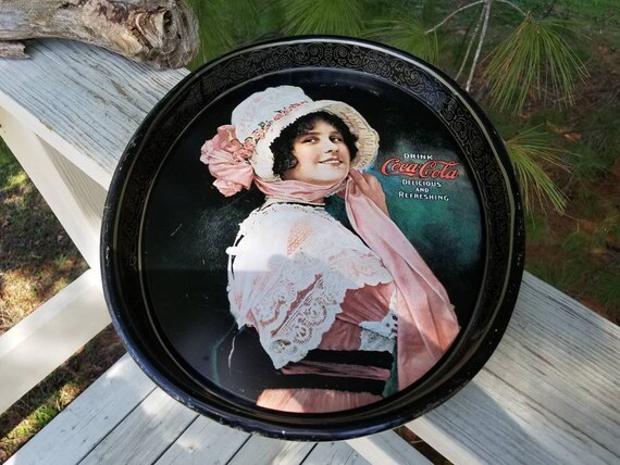 Vintage Coca Cola Betty Girl Tray, 1914 Reproduction #4465 - Etsy