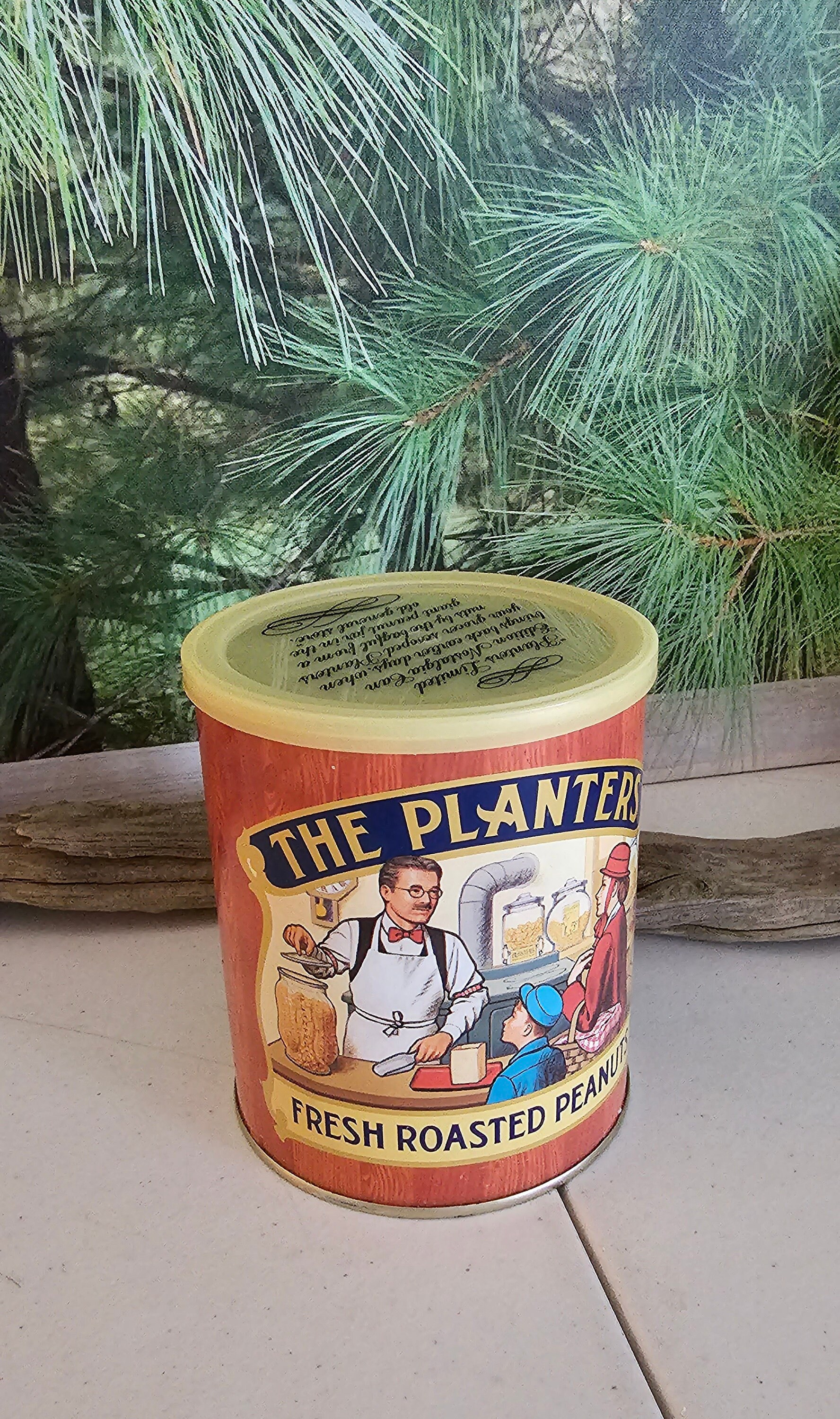 The Planters Fresh Roasted Peanuts Tin Vintage 1980s Collectible