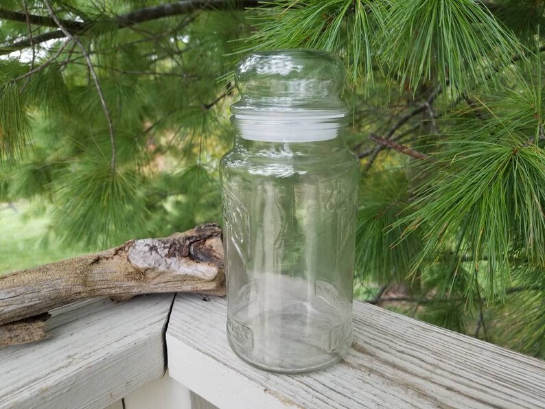 Planters Peanut Jar / Clear Glass 75th Anniversary Planters Etsy