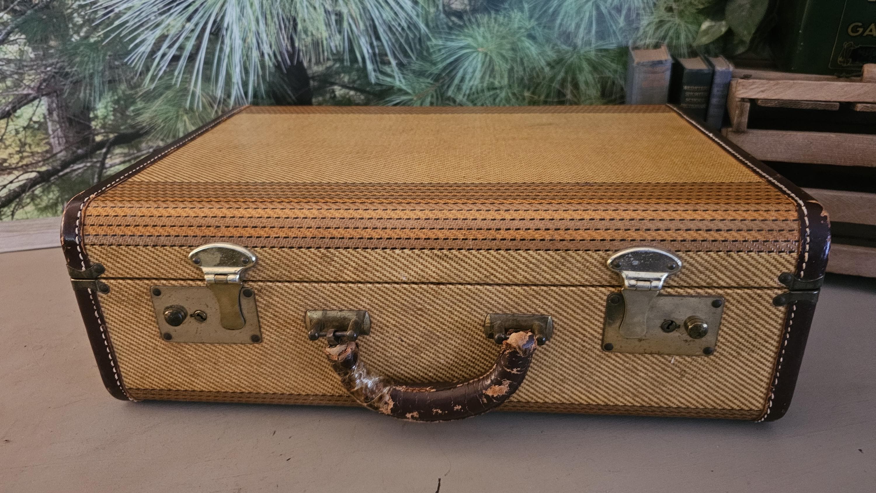 Vintage 1940s Trunk Suitcase - Etsy