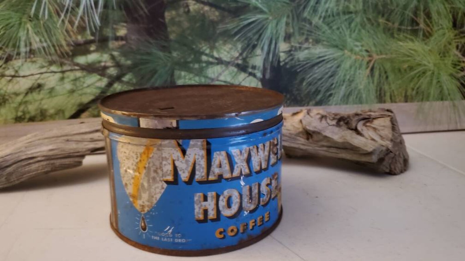 1940's Maxwell House Coffee Can 1 Lb With Lid / Antique Etsy