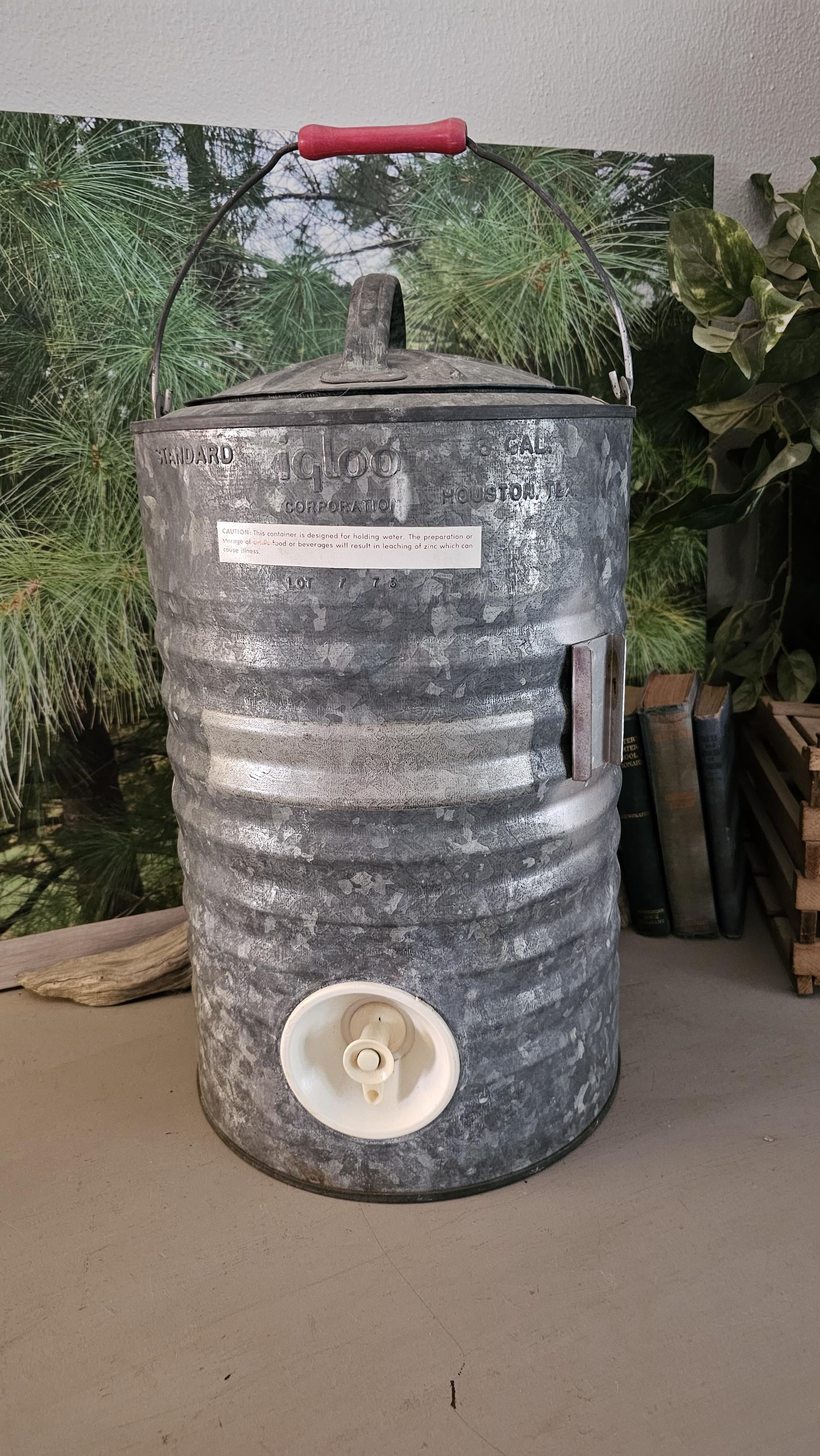 Igloo Galvanized Water Cooler - Etsy Igloo Galvanized Water Cooler - Etsy