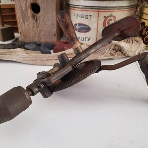 Antique Shoulder Drill / Vintage Breast Drill Tool 1782 image 5