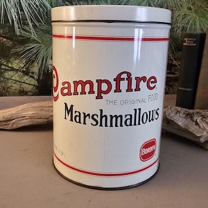 1980s Campfire Marshmallow Can Replica of a 1920&#39;s Campfire Marshmallows Tin Borden  #4277